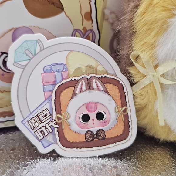 BabyThree Jewelry Box Plush Bunny Case w/ Box & Cards NEW Cute Collector - Picture 3 of 5